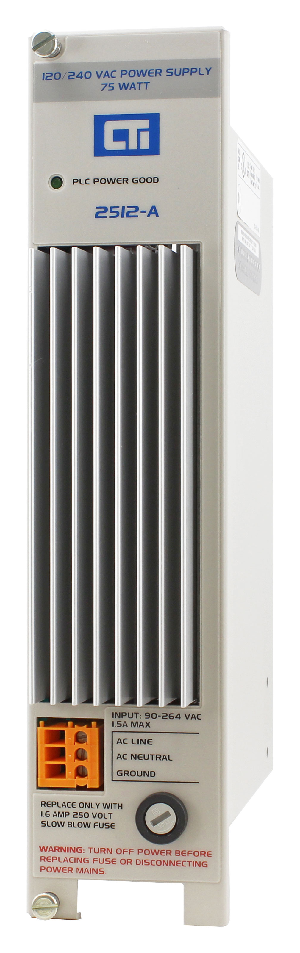 2512-A  75-Watt AC/DC Power Supply with Redundancy Support (MATURED - replaced by 2515-A)